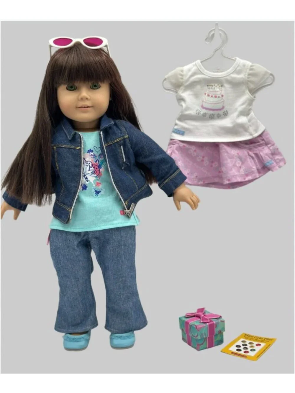 American Girl JLY #10 Doll 1995 Pleasant Company RARE Green Eyes + Outfits